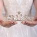 JWICOS Star Rhinestone Princess Crowns for Women and Girls Wedding Bridal Party (Gold)