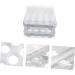 UKCOCO Plastic Drawers Egg Storage Box Egg Tray for Refrigerator Fridge Bins Refrigerator Egg Drawer Refrigerator Supplies White 21.5x22.5x14cm - Buy Online on GoSupps.com