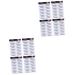 FOMIYES 8 Pcs Eyebrow Stickers Eyebrow Waterproof Brow Shaper False Eyebrows Cosmetics Makeup Tools Hair 4d