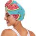 Watermelon Teal Hair Towel 2 Pack Super Absorbent Quick Dry Hair Turbans for Women & Girls | Perfect Hair Drying Solution - Buy Online on GoSupps.com