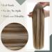 Laavoo Ombre Microring Extensions | Real Hair 55cm Brown Balayage | Invisible Micro Loop Extensions 1g/s #3/8/24 - 50g - Buy Online on GoSupps.com