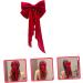 FRCOLOR Satin Ribbon Hairpin Bow Hair Clips Hair Clips for Makeup Barrettes for Thick Hair Ribbon for Hair Satin Hair Ties Hair Barrettes Hair Ribbons Miss Halloween Accessories Red Fabric - Buy Online on GoSupps.com