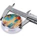 Buy Dusk by The Seaside Portable Metal Pill Box Round Mini 3-Compartment Design for Travel Ideal for Small Pills - Buy Online on GoSupps.com