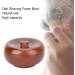 Plplaaoo Wooden Shaving Soap Bowl for Men - Artisan Shaving Shell with Lid | Premium Shaving Accessories for Soap & Cream - Buy Online on GoSupps.com