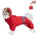 Eyin waterproof dog rain coat rain jackets for small dogs with hoods linen holes and reflective stripes dogs raincoat with food easy to wash and stow away S