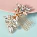 DEARMAMY Hair Comb Flower Rhinestone Hair Decoration Bride Hair Side Comb Hair Accessory - Buy Online on GoSupps.com