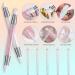 Solid Builder Gel Kit - 6 Non-Sticky Colors for Nail Art | Aurora Blue Pink Pearl & White | Silicone Carving Pen Included | 3D Sculpting Gel Starter Kit - Buy Online on GoSupps.com