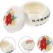 PRETYZOOM 1pc Cosmetic Box Coffee Containers Tea Tin Container Candy Jars with Lids Cream Container Ceramic Cosmetic Jar Storage Holder Travel Ceramics Multipurpose Tea Pot White - Buy Online on GoSupps.com