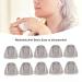 10 Pieces Hearing Aid Dome - Soft Open Earplugs for Hearing Impairment - Replacement Black Layer Earplugs (8mm) for Seniors - Buy Online on GoSupps.com