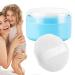 Pouffle de poudre et r cipient r cipient en poudre corporelle - Bo tre saupoudrage l che l' preuve des fuites Baby Body Cosmetic Powder Puffe and Container Case pour la maison et les Bleu