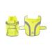 Dog rain jacket warning vest yellow vest neon neon yellow safety vest reflective water repellent clothing dog jacket dog coat coat dog safety vest dog clothes jackets (l)