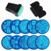 10pcs nail stamping plates + 1pc green stamping set round metal plates DIY nail tools