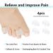 Jinlingnb 4 Pairs Transparent Toe Spreaders - Correct Bunion Pain Gel Spacers for Overlapping Toes Relief - Buy Online on GoSupps.com