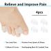 4 Pairs Transparent Toe Separators - Pain Relief for Bunion & Overlapping Toes - Gel Toe Spreader for Comfort - Buy Online on GoSupps.com