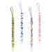 4 pieces of pacifiers pacifier clip pacifier cord with clip buckle suitable for pacifier-anti-drop chain shower utensils for boys and girls.