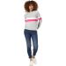 Zeta Ville Maternity Nursing Zipped Sweatshirt Striped Jumper - Grey Melange - Buy Online on GoSupps.com