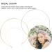 Minkissy Smooth Metal Headbands 2Ps Double Crown Headband Metal Halo Crown Frame Hairband Plain Thin Bulk Headbands for Wedding Birthday - Buy Online on GoSupps.com