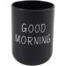 INTCHE Home Bathroom Toothbrush Toothpaste Holder Round Washing Tooth Bowl PP Drinking Glass Tooth Mug Travel Camping Black