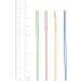 400 Pack Flexible Disposable Plastic Drinking Straws - 7.75 High - Striped Assorted Colors - Buy Online on GoSupps.com
