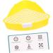 COSMEVIVI Box Rabbit Toilet Bunny Potty Rabbit Potty Pet Pee Toilet Pet Litter Tray Pet Training Corner Bunny Toilet Small Pet Toilet Pet Drawer Potty Pet Potty Pet Supply 25X19X10CM Yellow - Buy Online on GoSupps.com