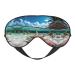 Starfish and Coral On Beach Print Unisex Sleep Eye Mask Soft Comfort Eye Shade Cover for Travel/Yoga/Shift Work