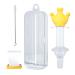 Schnuller medical dispenser baby medical donor |Cute baby feeder dispenser |Medical pacifiers baby feeding utensils for liquid medication and nutrients for babies and toddlers Xujuika yellow
