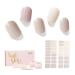 NAILOG Semi Cured Gel Nail Strips 34 pcs Salon-Quality Gel Nail Stickers Long Lasting Nail Wraps for Women with Soft Gel Finish Animal Print Isabelle