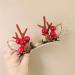 Antler Hair Clips - Christmas Barrettes for Women - Cute Reindeer Antlers Ears Hair Accessory Antlers Headdress Hairpin for Christmas Buogint - Buy Online on GoSupps.com