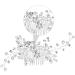 Mikinona 1 PC Piece Pearl Comb Wedding Hair Comb Bridal Hair Comb Wedding Headdress Wedding Hair Headdress - Buy Online on GoSupps.com