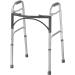 McKesson Aluminum Junior Folding Rolling Walker - Adjustable Height 25-32 - Supports up to 350 lbs - 1 Count - Buy Online on GoSupps.com