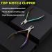 BEZOX Portable Nail Clipper - Surgical Stainless Steel Toenail Clippers for Thick Nails - Rainbow Finish - Buy Online on GoSupps.com