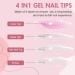 300 PCS White Gel Nail Tips - Medium Almond & Stiletto Pre-Colored Press-On Nails Kit DIY Nail Art in 15 Sizes - Sturdy Gel Tips for Perfect Nails - Buy Online on GoSupps.com