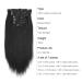 ABH AmazingBeauty Yaki Straight Clip-In Hair Extensions - 16 Inch - Real Remy, Thick, Black, 7 Pieces for African American Relaxed Hair - Buy Online on GoSupps.com