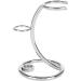 Premium Metal Shaving Brush Holder Stand - 2 in 1 Curved Design for Razor & Brush - Portable Universal Men's Facial Care Accessory - Silver - Buy Online on GoSupps.com