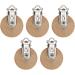 Pacifier Dummy Case Set - 5 Beech Wood Clips for Baby Pacifiers 3cm Size No Holes Perfect for Infants | International Shipping Available - Buy Online on GoSupps.com