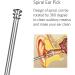 Stainless Steel Ear Cleaner Tool Set for Safe Ear Wax Removal - Includes Ear Curette, Ear Pick, Swab, Brush, and Storage Box - Buy Online on GoSupps.com