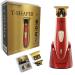 Hair Trimmer by SUPREME TRIMMER ST5220 Beard Trimmer for Men Professional Barber Liner Cordless Hair Clipper – Red T-Shaper Li (Extra Blade Included) Red & Gold W/ Blades