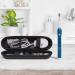 Nincha EVA Electric Toothbrush Case - Durable Hard Shell Travel Case with Mesh Pocket - Fits Most Powered Toothbrush - Black - Buy Online on GoSupps.com