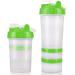 16 OZ Protein Workout Shaker Bottle with Mixer Ball and 2 close-connected Storage Jars for Pills  Snacks  Coffee  Tea. 100% BPA-Free  Non Toxic and Leak Proof Sports Bottle 1pc Green - Buy Online on GoSupps.com