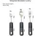 Extra Wide Bendable Cutlery Set for Elderly & Disabled - Easy Grip Handles, Ideal for Arthritis & Parkinson's (3PC Black) - Buy Online on GoSupps.com