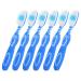 Ipet boom security toothbrush with a short grip 6 pieces in prison toothbrush mini toothbrushes for home camping travel pets 10 2 cm long