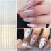 10 Sheets Gold Nail Art Stickers - Self-Adhesive Metallic Decals for Women and Girls | Holographic Glitter Design for Acrylic Nails - Buy Online on GoSupps.com