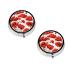 (Red Poppy Flower) Round Pill Box 3 Compartment Pill Box Mini Decorative Pocket Purse Portable Travel Medicine Tablet Vitamin Holder Organizer Pill Case