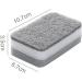 10PCS Gray Double-Sided Cleaning Sponge Household Cleaning Supplies Scouring Pad Restaurant Dropshipping Scrub Cloth - Buy Online on GoSupps.com