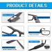 Buy Bright LED Readers with Lights - Compact Full Frame Reading Glasses +1.5 Magnifier for Clear Vision - Unisex Nighttime Eyewear - Buy Online on GoSupps.com