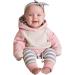 Toddler Hooded Sweatshirt & Pants Set - Pink Stripe | 3-6 Months - Buy Online on GoSupps.com