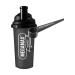 Megamax Shaker black 700 ml BPA free and dosing spoon protein protein mixer shakes |Drinking bottle for protein shakes and for strength training bodybuilding |Mix cup with screw cap