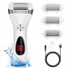 Electric Foot Callus Remover Kit, Elmchee Rechargeable callous removers 3 Grinding Heads Waterproof foot scrubber file, Professional Pedicure Tools kit Feet Care for Dead, Cracked Dry Skin 1 Count (Pack of 1) White