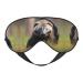 Black and White Honey Badger Mask for Deep Sleep & Relaxation - Adjustable Soft & Breathable Blindfold for Travel Meditation & More