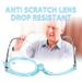 Buy Light Blue Foldable Makeup Reading Glasses +3.0 for Women - Stylish Visual Aid for Presbyopia - Buy Online on GoSupps.com